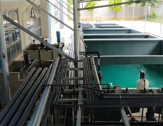 贵港某电子厂废水处理工程现场